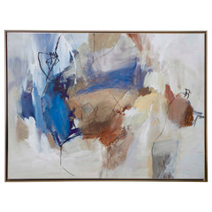 Subtle Nuances Multicolor Framed Abstract Art - Ornate Home