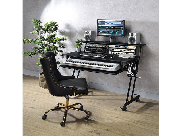 Suitor Black Computer Desk - Ornate Home