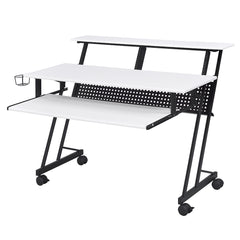 Suitor White & Black Computer Desk - Ornate Home