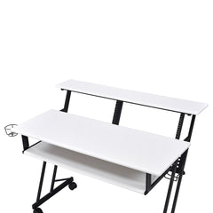 Suitor White & Black Computer Desk - Ornate Home