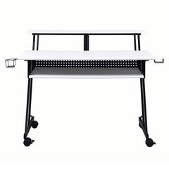Suitor White & Black Computer Desk - Ornate Home