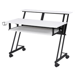 Suitor White & Black Computer Desk - Ornate Home