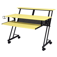 Suitor Yellow & Black Computer Desk - Ornate Home