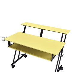 Suitor Yellow & Black Computer Desk - Ornate Home