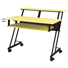 Suitor Yellow & Black Computer Desk - Ornate Home