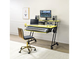 Suitor Yellow & Black Computer Desk - Ornate Home