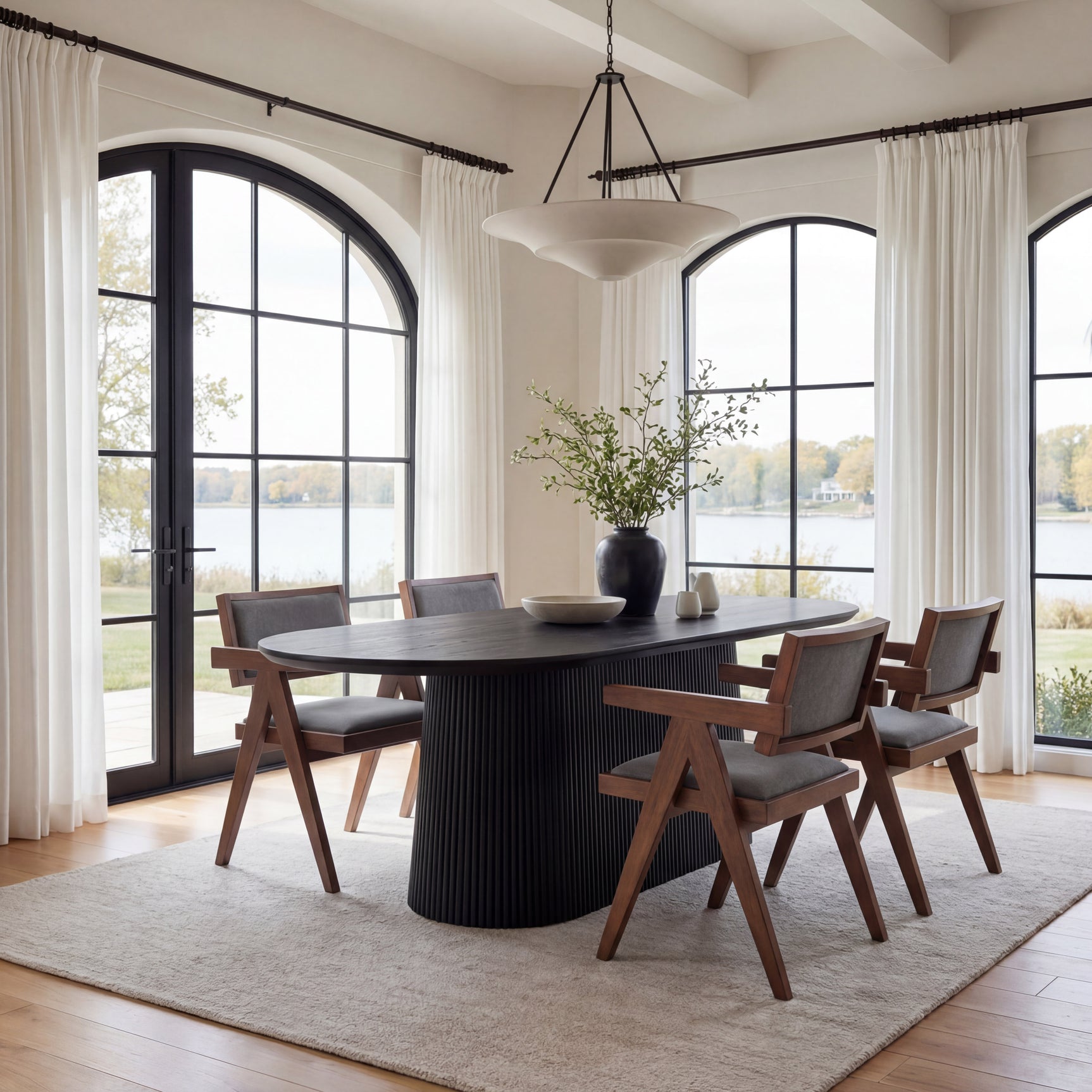Sulco Black Dining Table