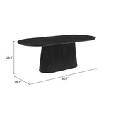 Sulco Black Dining Table