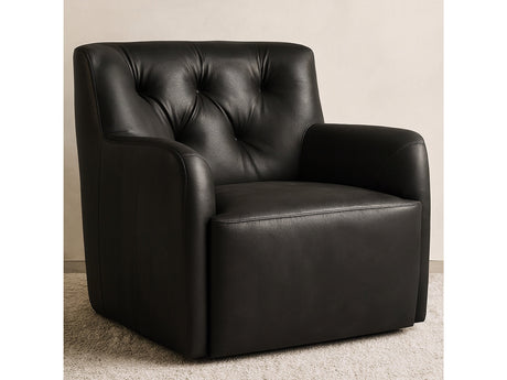 Sullivan Black Swivel Chair - Ornate Home