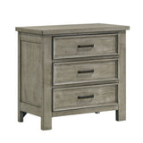 Sullivan Drift Grey 3-Piece King Storage Bedroom Set with 2 Nightstands - Ornate Home