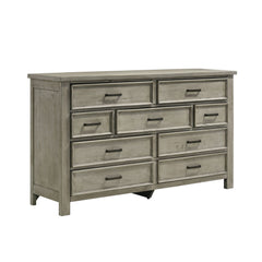 Sullivan Drift Grey 4-Piece King Storage Bedroom Set with 2 Nightstands & Dresser