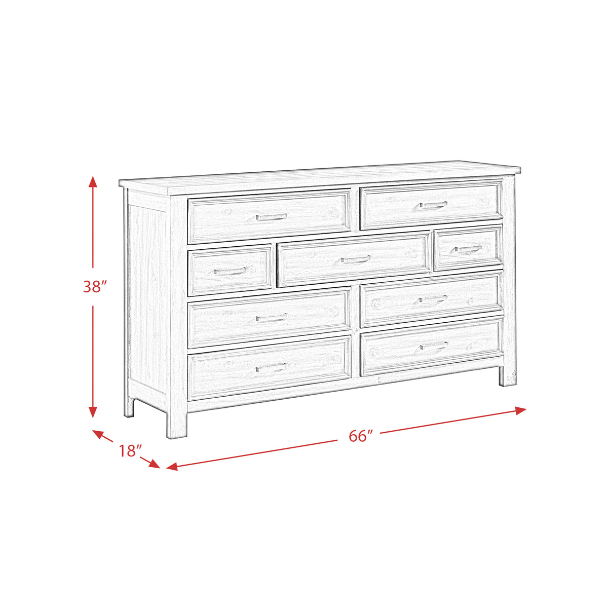 Sullivan Drift Grey 5-Piece King Storage Bedroom Set with 2 Nightstands, Dresser & Chest - Ornate Home