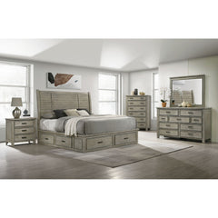 Sullivan Drift Grey 5-Piece Queen Storage Bedroom Set