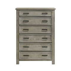 Sullivan Drift Grey 6-Drawer Chest - Ornate Home