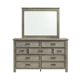 Sullivan Drift Grey Dresser & Mirror Set