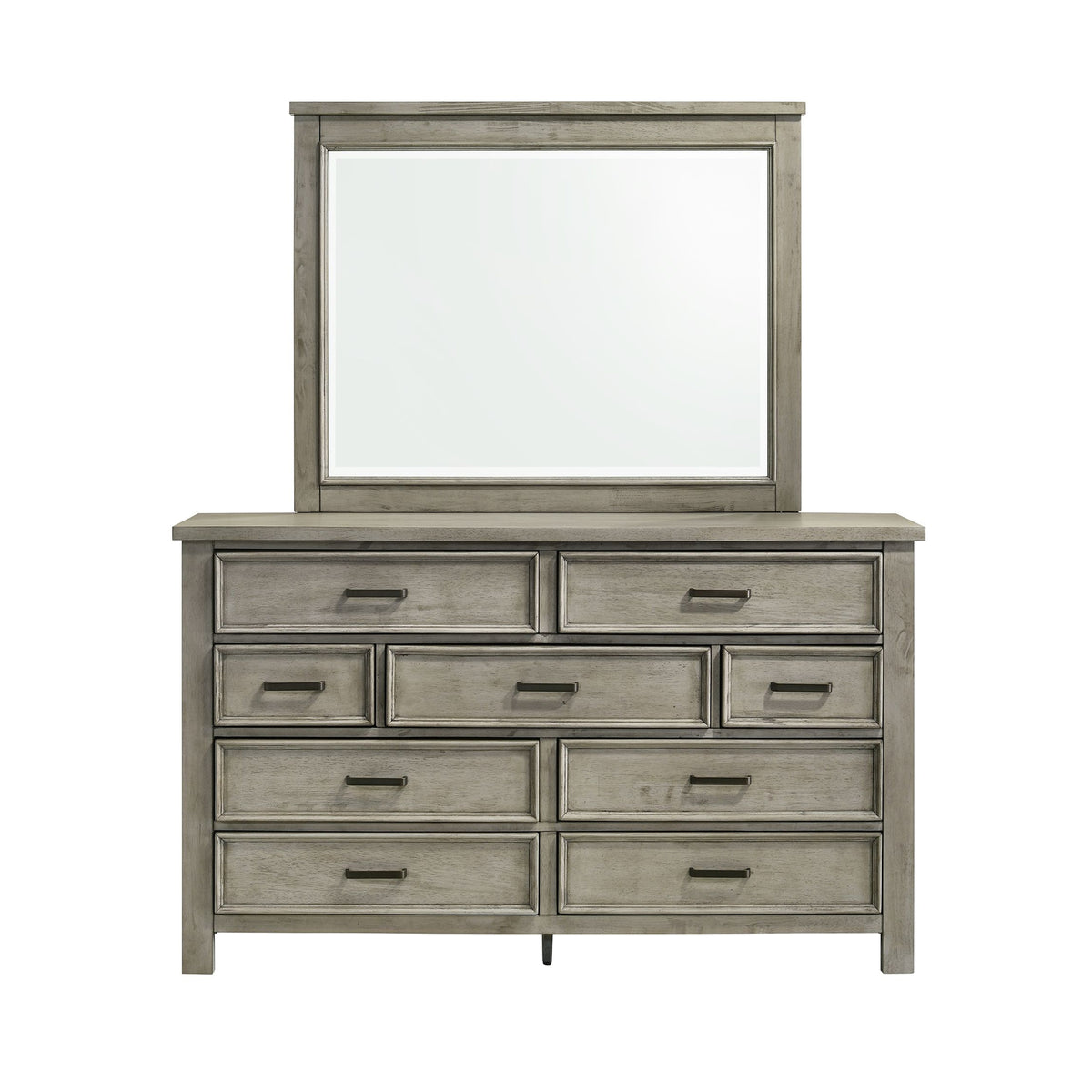 Sullivan Drift Grey Dresser & Mirror Set