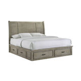 Sullivan Drift Grey King Storage Bed