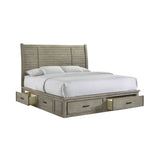 Sullivan Drift Grey King Storage Bed