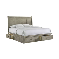 Sullivan Drift Grey King Storage Bed