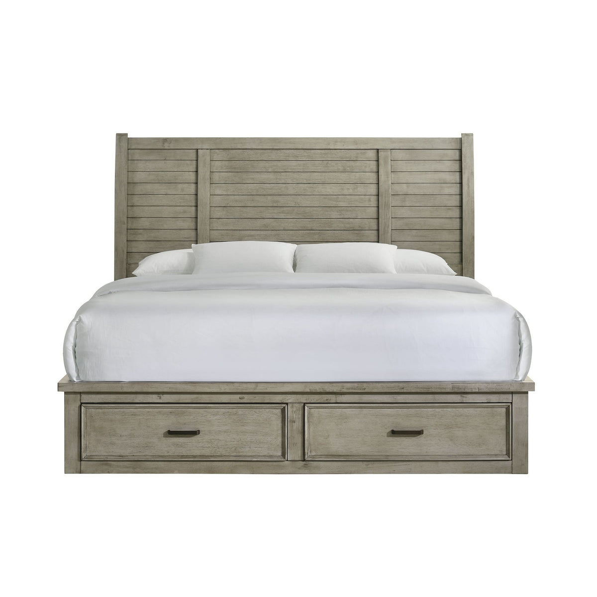 Sullivan Drift Grey King Storage Bed