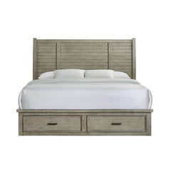 Sullivan Drift Grey King Storage Bed