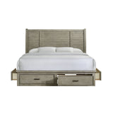 Sullivan Drift Grey King Storage Bed