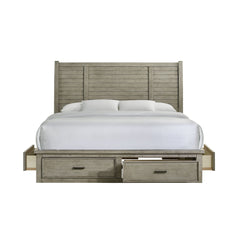 Sullivan Drift Grey King Storage Bed