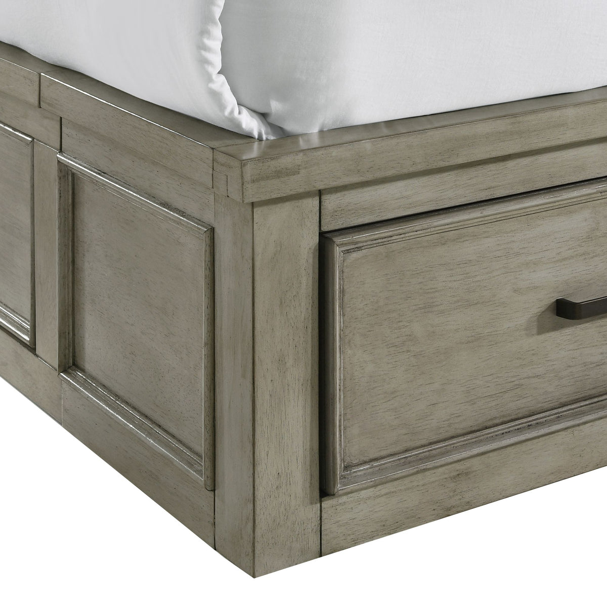 Sullivan Drift Grey King Storage Bed