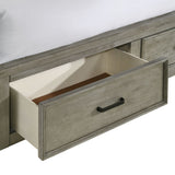 Sullivan Drift Grey Queen Storage Bed