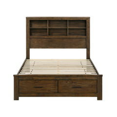 Sullivan Espresso 5pc Bedroom Set Full Platform Wall Bed - Ornate Home