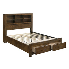 Sullivan Espresso 5pc Bedroom Set Queen Wall Platform Bed - Ornate Home