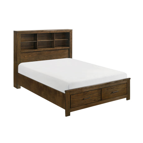 Sullivan Oak Eastern King Platform Bed - Ornate Home