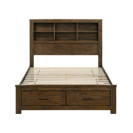 Sullivan Oak Queen Platform Bed - Ornate Home