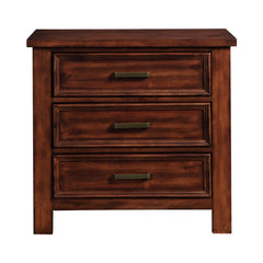 Sullivan Rich Cherry 3-Drawer Nightstand - Ornate Home