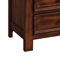 Sullivan Rich Cherry 3-Drawer Nightstand - Ornate Home