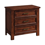 Sullivan Rich Cherry 4-Piece King Storage Bedroom Set with 2 Nightstands & Chest - Ornate Home
