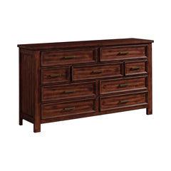 Sullivan Rich Cherry 4-Piece King Storage Bedroom Set with 2 Nightstands & Dresser - Ornate Home