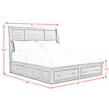 Sullivan Rich Cherry King Storage Bed - Ornate Home
