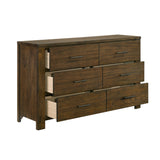 Sullivan Wire-Brushed Oak 5-Piece Queen Bedroom Set - Ornate Home
