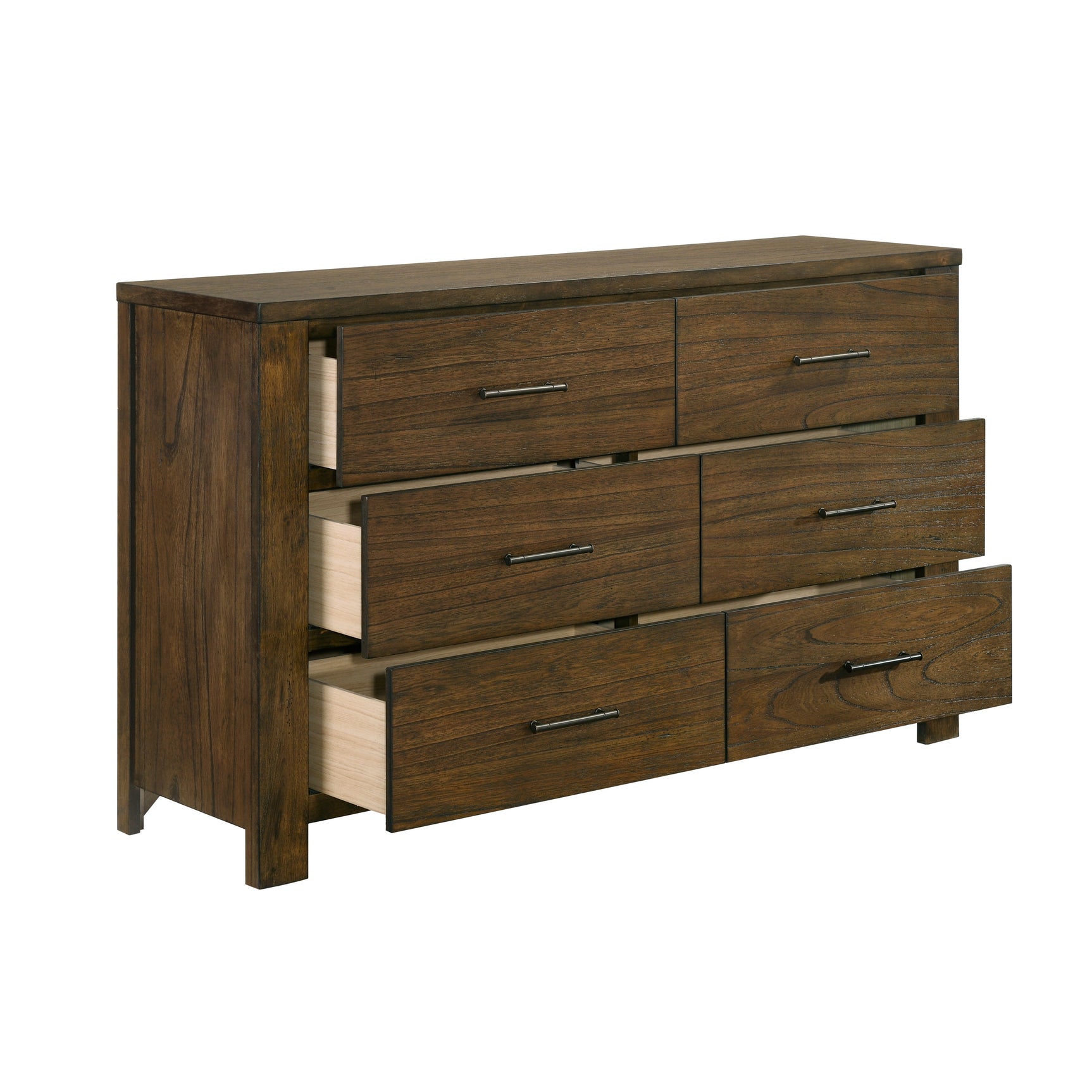 Sullivan Wire-Brushed Oak 5-Piece Queen Bedroom Set - Ornate Home