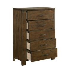 Sullivan Wire-Brushed Oak 5-Piece Queen Bedroom Set - Ornate Home