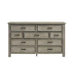 Sullivan Drift Grey 9-Drawer Dresser