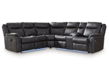 Sultan Meadow Carbon 2-Piece Reclining Sectional - Ornate Home