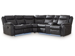 Sultan Meadow Carbon 2-Piece Reclining Sectional - Ornate Home