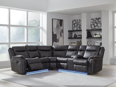 Sultan Meadow Carbon 2-Piece Reclining Sectional - Ornate Home