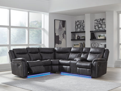 Sultan Meadow Carbon 2-Piece Reclining Sectional - Ornate Home
