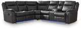 Sultan Meadow Carbon 2-Piece Reclining Sectional - Ornate Home