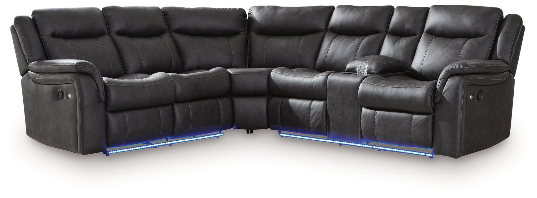 Sultan Meadow Carbon 2-Piece Reclining Sectional - Ornate Home