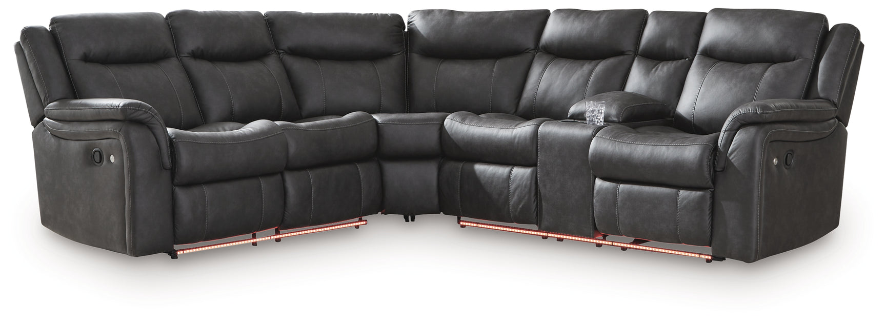 Sultan Meadow Carbon 2-Piece Reclining Sectional - Ornate Home