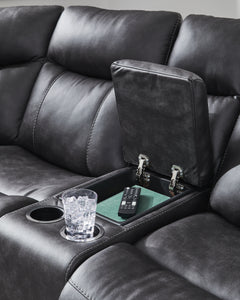 Sultan Meadow Carbon 2-Piece Reclining Sectional - Ornate Home